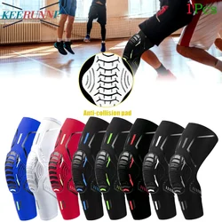 1Pcs Sports Knee Pads Brace Compression for Men Women,Leg Knee Sleeve Anti-Collision Honeycomb Knee Pads for Basketball Football