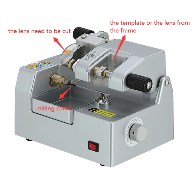 optician lens cutting machine manual cutting machine CP-4A optical drilling cutting glasses lens cutter