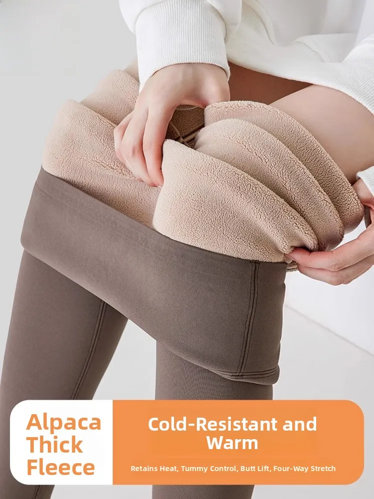 Thiened fce calças de yoga de pele de arca de cintura alta calças quentes femininas outono inverno novas calças de exercício sle cintura alta