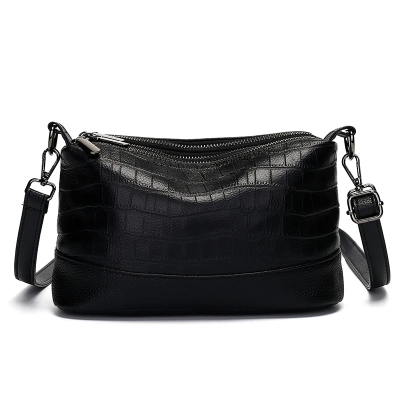

Genuine leather women's Crossbody bag pattern Soft cowhide Shoulder bag fashion shopping Commuting versatile Handbag for women