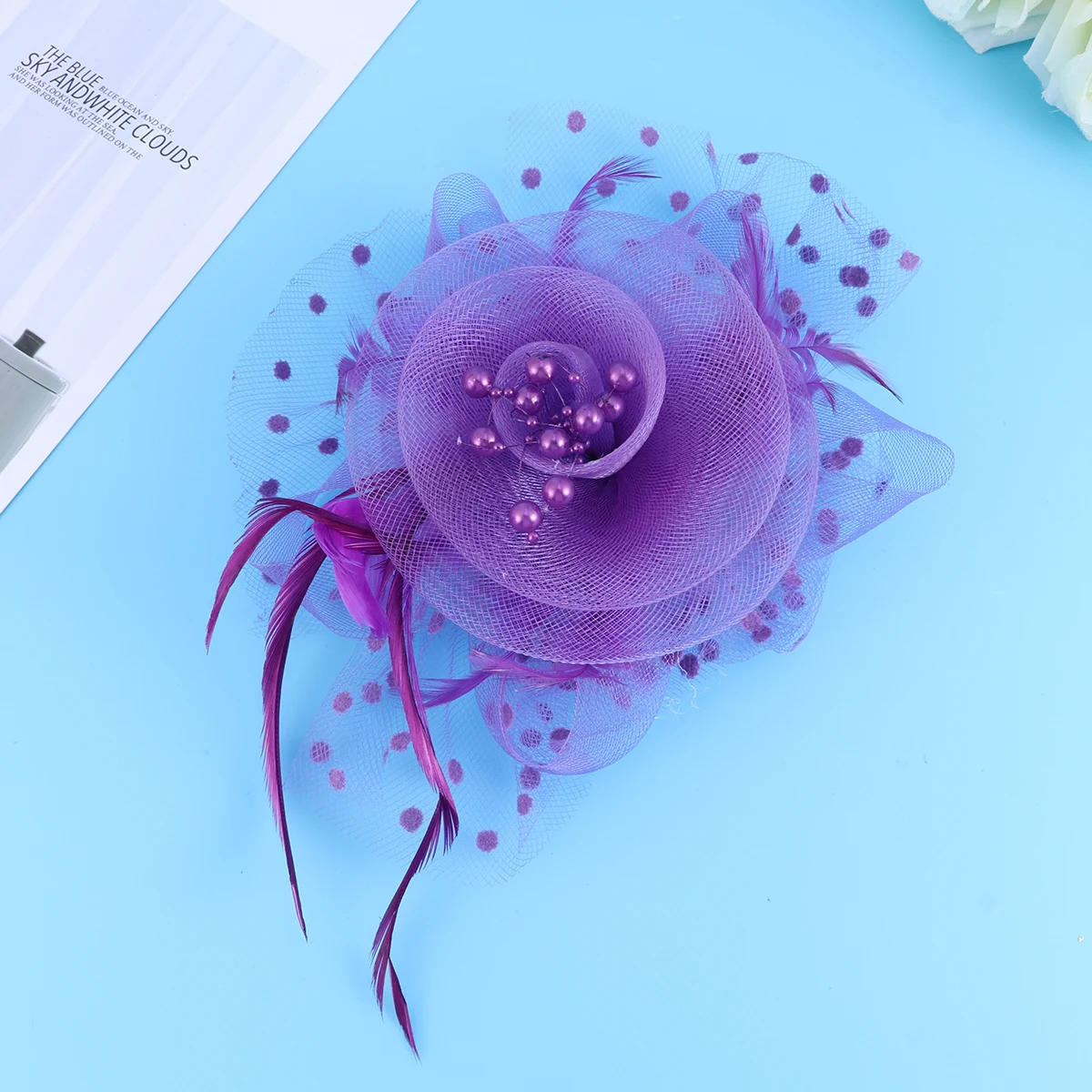 

Headdress Hair Accessories Gauze Clip Wedding Bridal Party Travel Elegant Comfortable Durable Design Lady Photo Prop