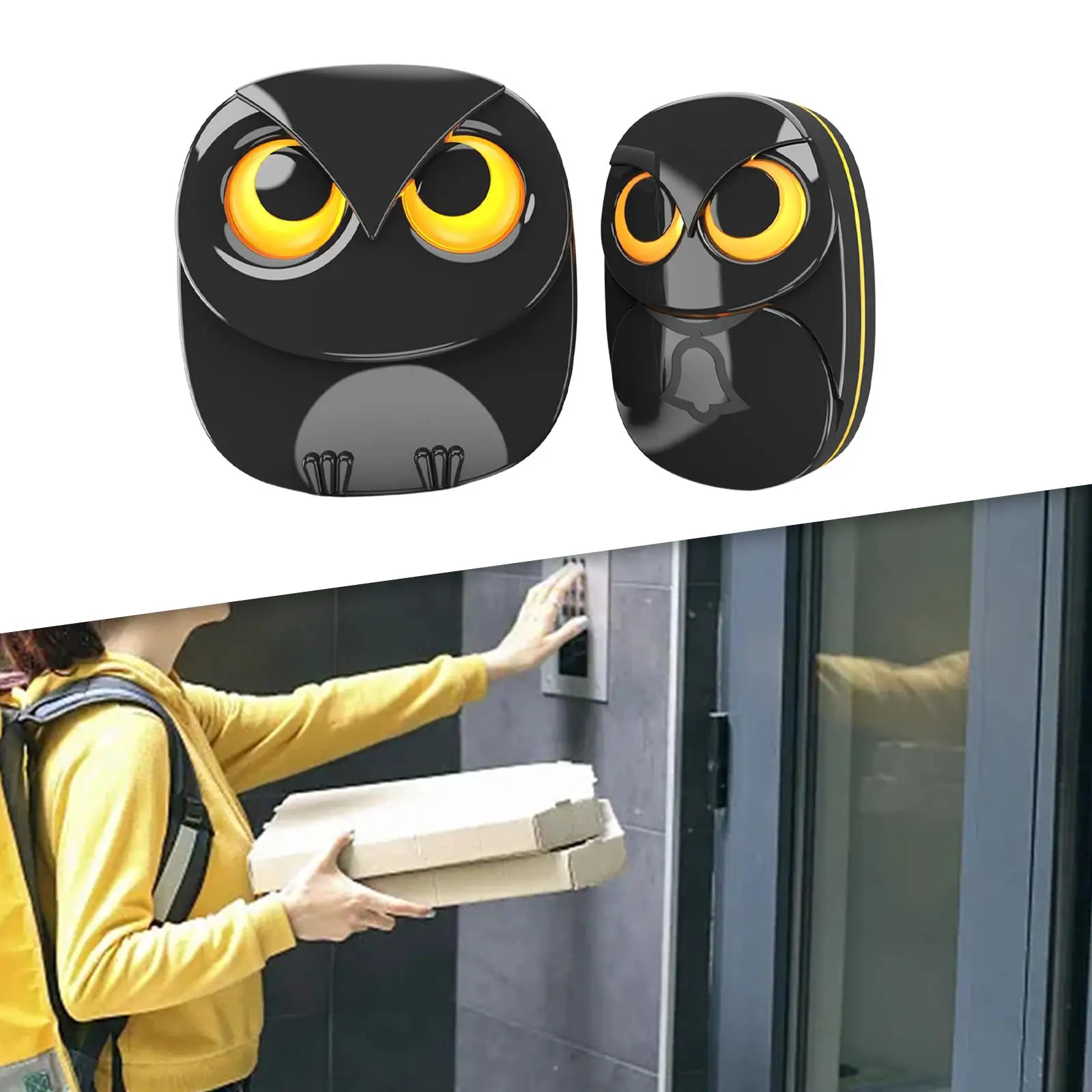 Wireless Driveway Security Alarm Convenient Cute Waterproof Accessories Decor