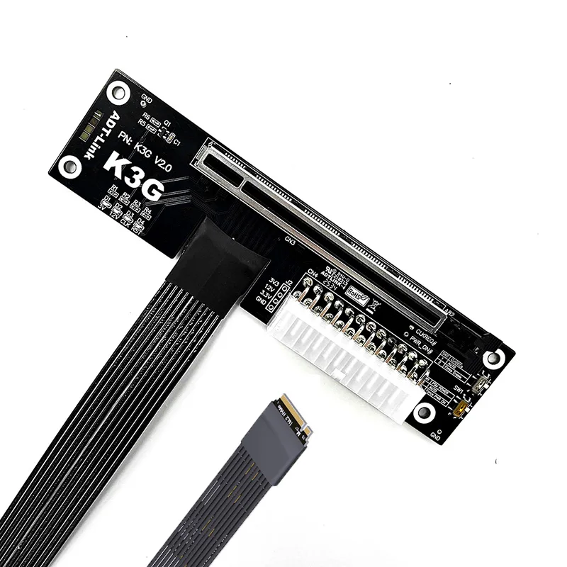 

PCIe 5.0 X4 EGPU Extension Cable Gen5 for Laptop Graphics Card External Docking Adapter K43SGCard Cable