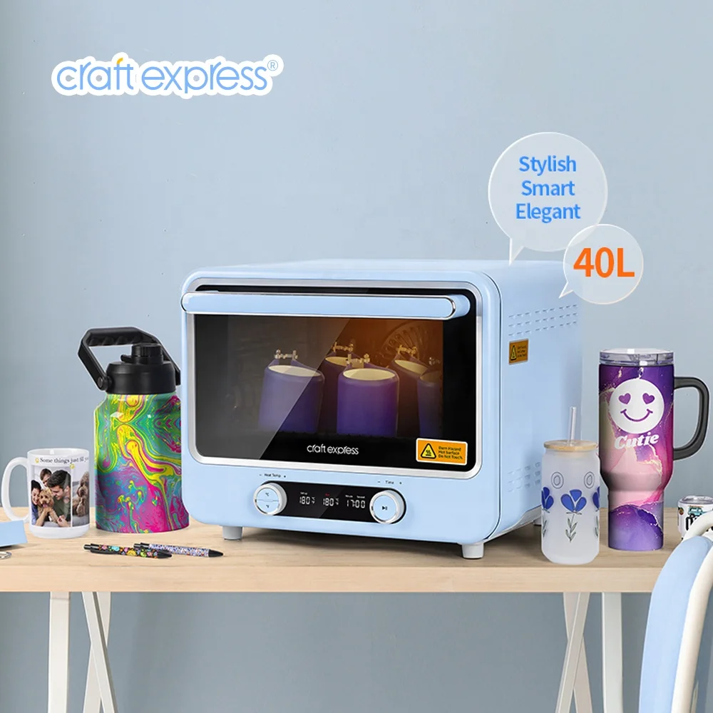 

Craft Express Heat Press Transfer Printing Coffee Tumblers Mug Blanks 3D Sublimation Oven 40L Liters Machine