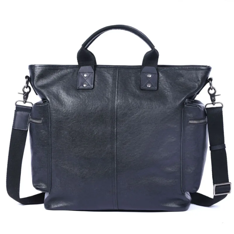 

Top layer cowhide men's luxury handbag new design, large capacity leather shoulder bag, crossbody bag, computer bag, office bag