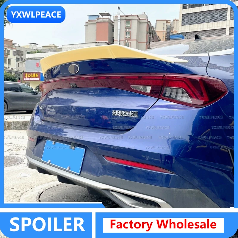 For Kia Optima K5 GT 2020 2021 2022 2023 K5 DL3 Spoiler ABS Gloosy Black/ Carbon Fiber Look Rear Trunk Lip Spoiler Wing