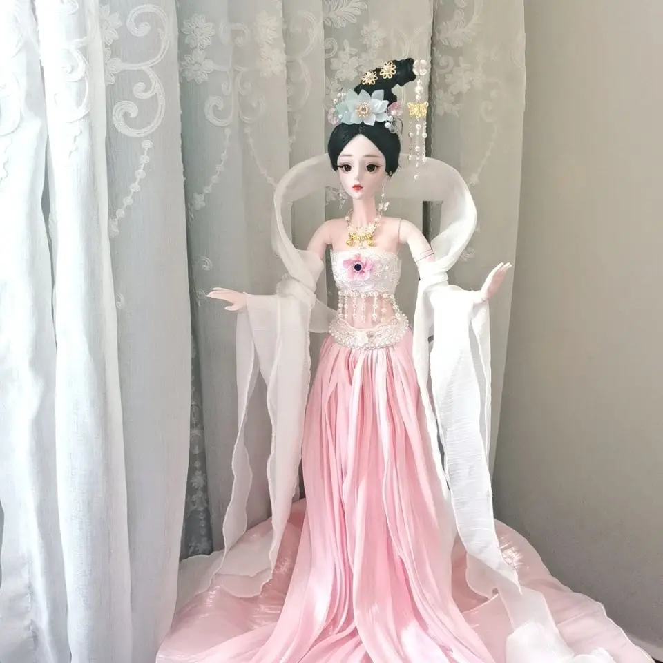 60cm doll, moon palace, fairy doll, girl toy, children's wedding dress, dress change