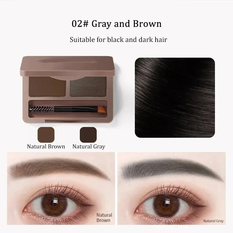 Eyebrow Powder Is Waterproof Sweat Resistant And Not Easy to Stun Eyebrow Dye Eyebrow Brush Makeup Holding And Portable Cosmetic