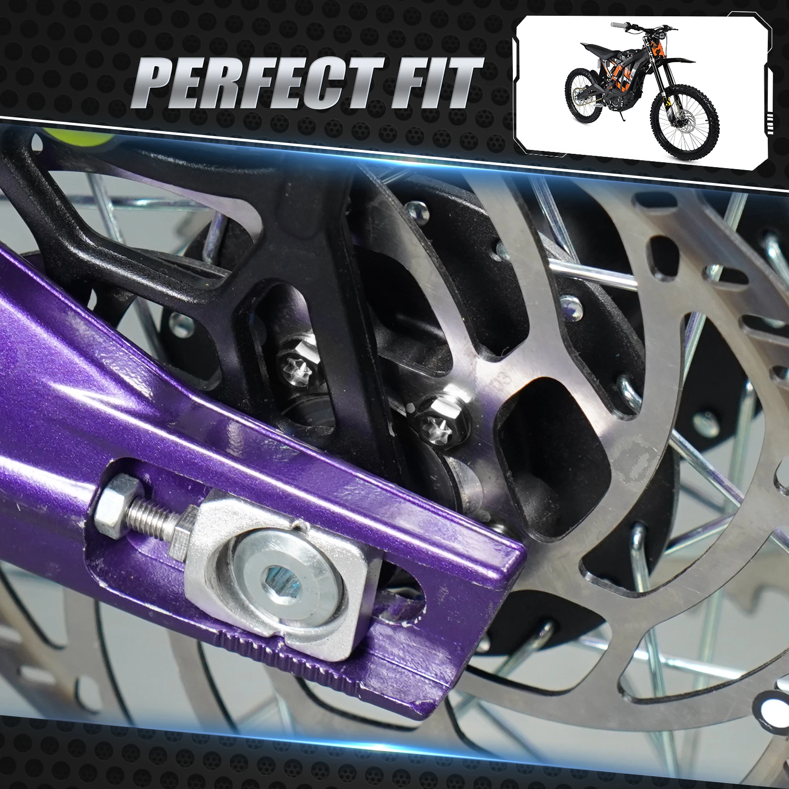 NICECNC ل Sur-Ron ضوء النحل X ضوء النحل S ضوء النحل L1E Segway X160 X260 Surron ضوء النحل X M6X13 قرص فرامل خلفي وسادة مسامير #6