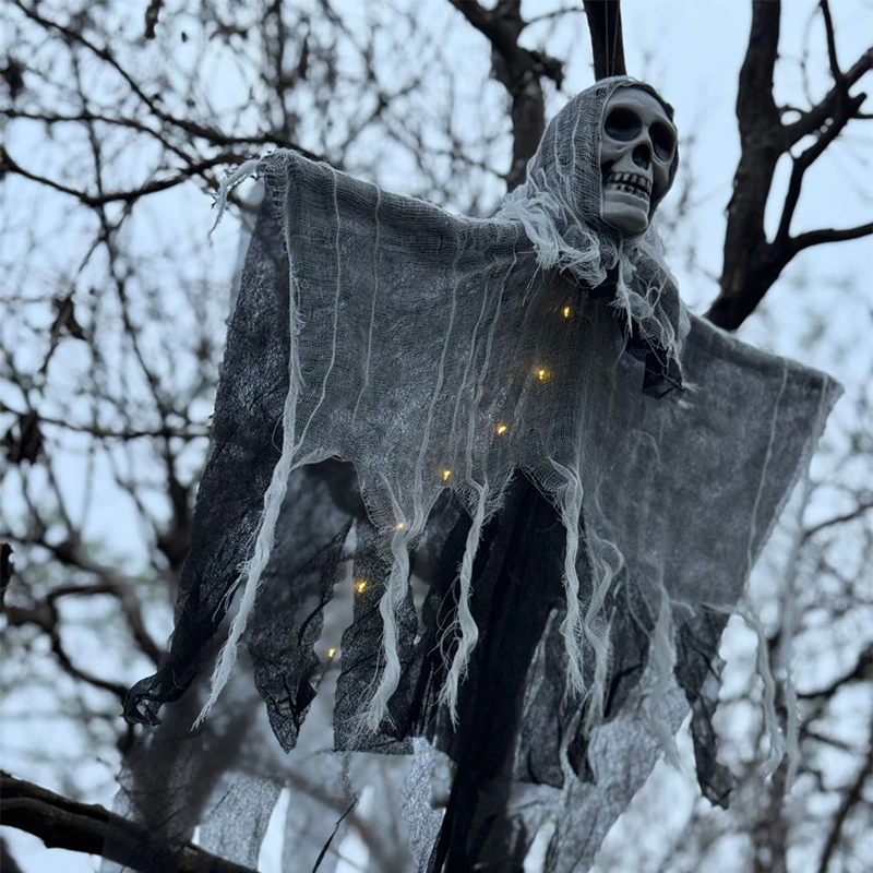 Halloween horror crânio fantasma ao ar livre casa assombrada assustador pingente adereços decorações de suspensão decorações de festa de halloween suprimentos