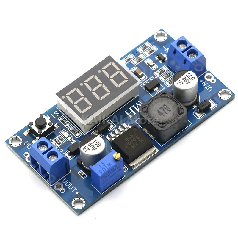 DC-DC XL6009 Digital Boost Step Up Power Supply Module Adjustable 4.5-32V to 5-52V Step-up Voltage Regulator With LED Voltmeter