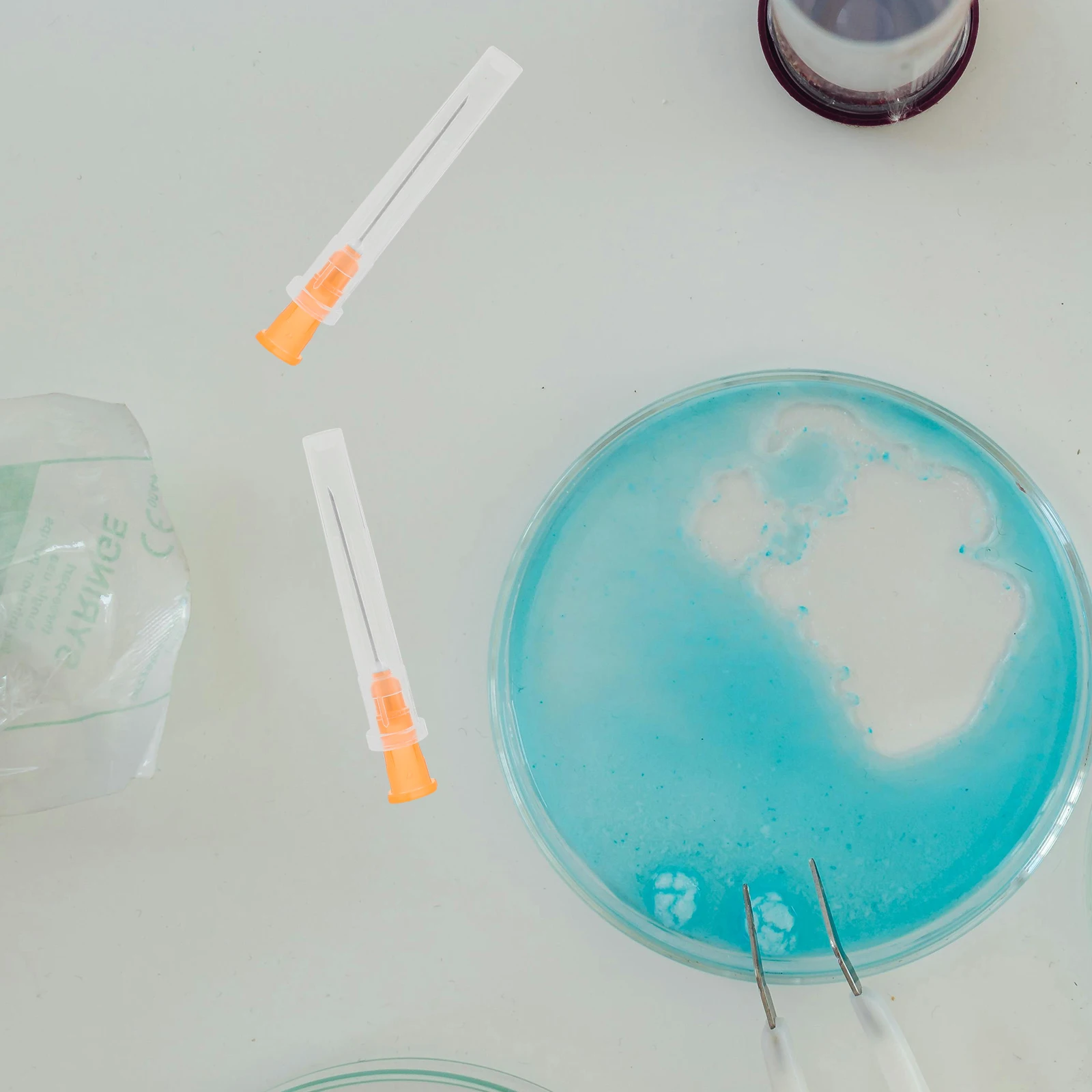 

100Pcs Laboratory Tool Kit Dispensing Needles 25G 1 Inch Syringe Tip Needle for Injections 25G 1 Inch Needle Laboratory Needles