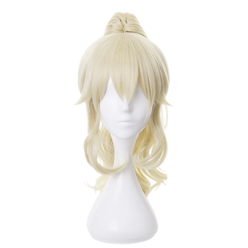 ND 진 코스프레 가발 헤어피스 겐신 임팩트 코스프레 헤어 가발 코믹콘 코스터 의상 테마 파티 내열성 합성
