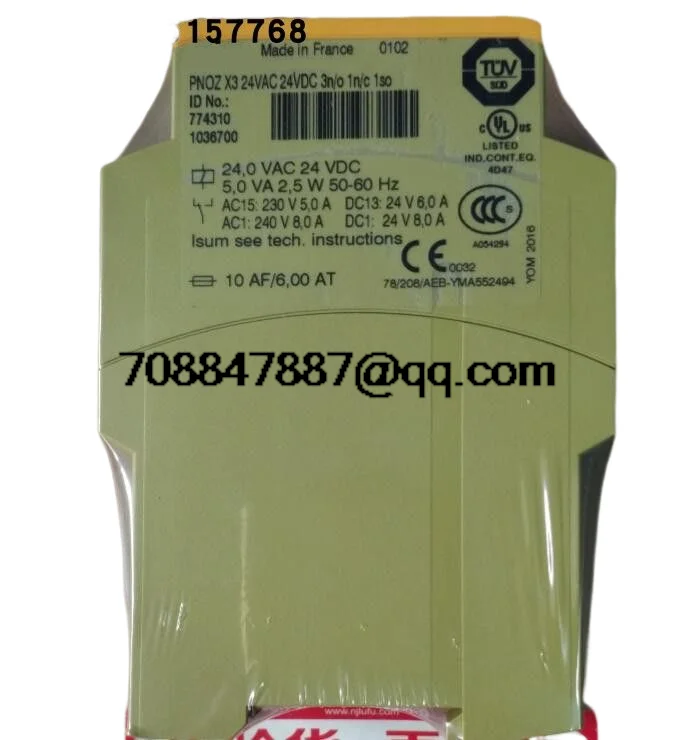 

Совершенно новый оригинальный X3 24VAC 24VDC 3n/o 1n/c 1so 774310