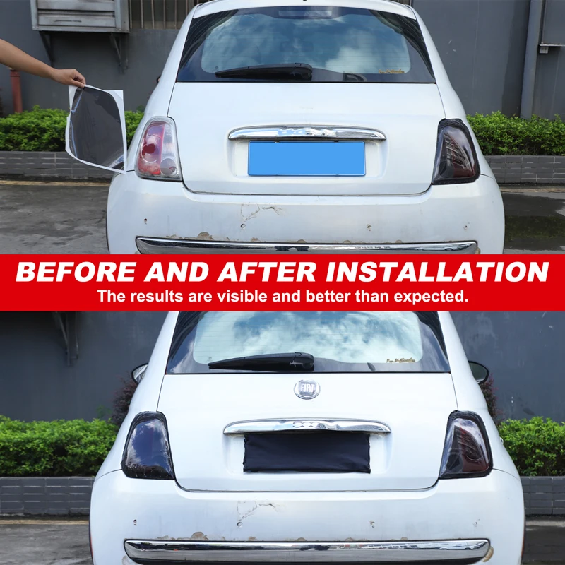 

Пленка для передних и задних фар Fiat 500, пленка для изменения цвета автомобильных фар, автомобильные аксессуары из ТПУ 2007-2015 гг.