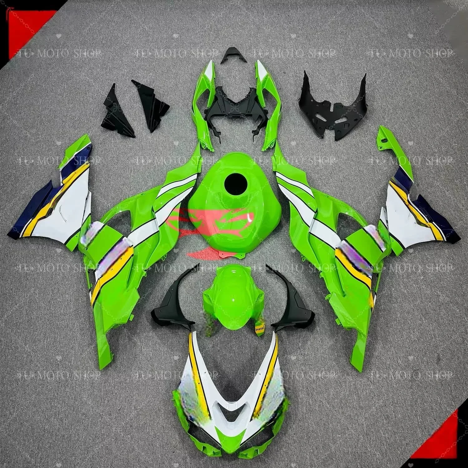 Suitable for Kawasaki ZX6R 2024 2025 motorcycle fairing kit ABS plastic injection molded body kit full body cover