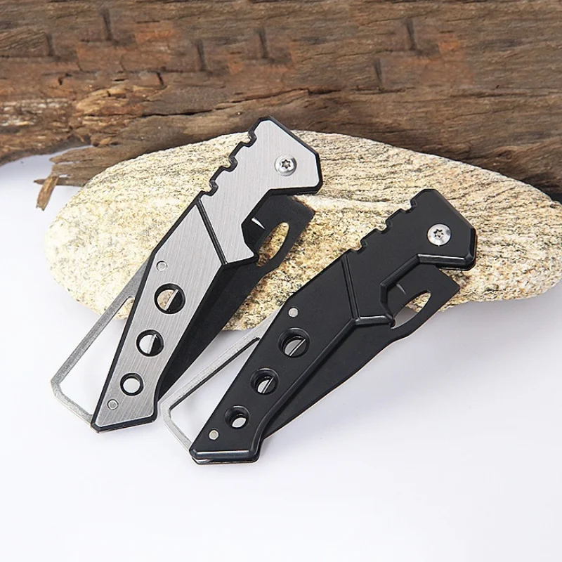 Outdoor Folding Knife Mini Folding Knife Keychain Knife Hanging Decoration Small Single Knife Self Defense Tactical Knife Pocket