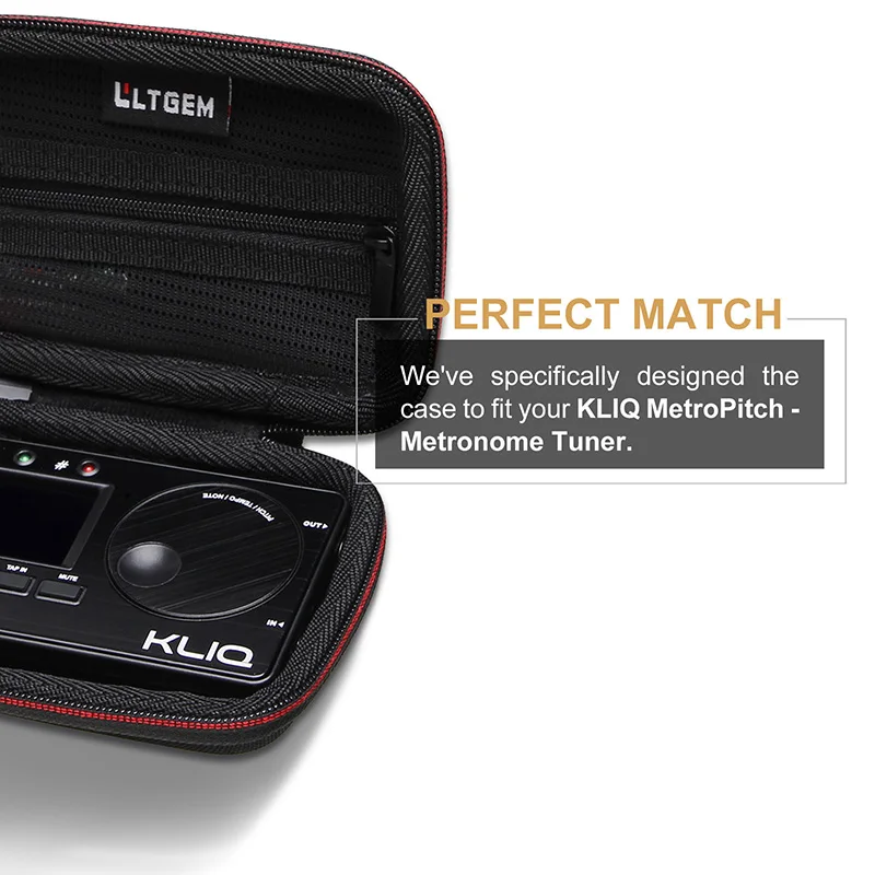 EVA Hard Case for KLIQ MetroPitch/Korg TM60BK Metronome Tuner and Anker 622 Magnetic Battery Storage Bag