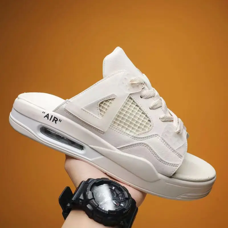 Slippers Men's Thick Sole Summer Outwear Sneakers Anti slip Slippers New Beach Fashion Brand zapatos para hombres