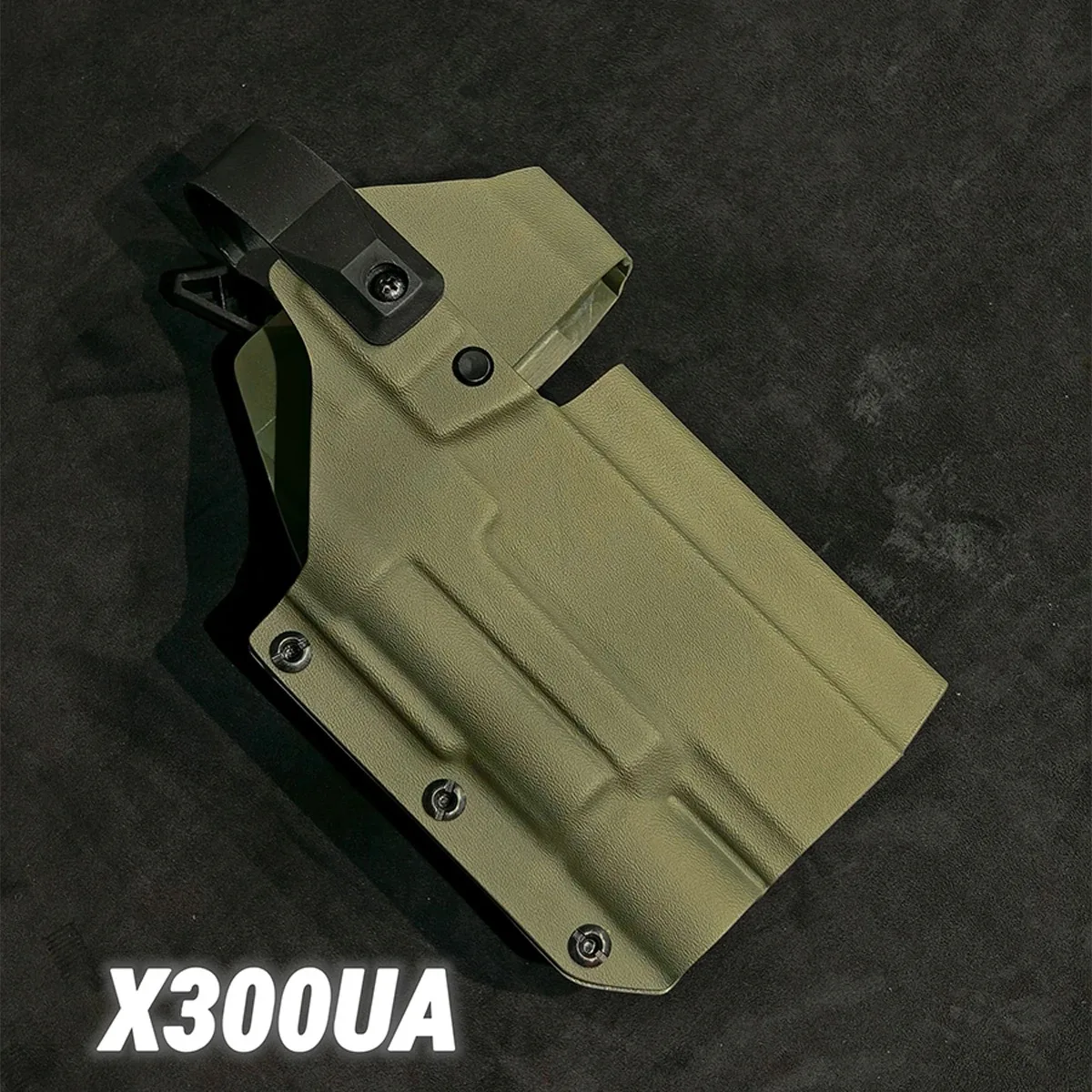 X300 Flashlight Universal Holster Customizable Tactical Pistol Quickdraw Holster Compatible with G17 P320 Vp9 ​​Oy 19X Xr34 20