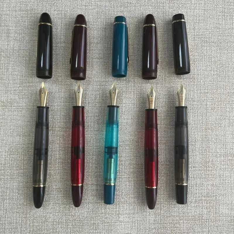 New Wing Sung 630 Brief Fountain Pen Iraurita Nib 0.5~0.7mm Nib Piston Resin Gold Clip Pen Stationery Business Gifts Writing Gif