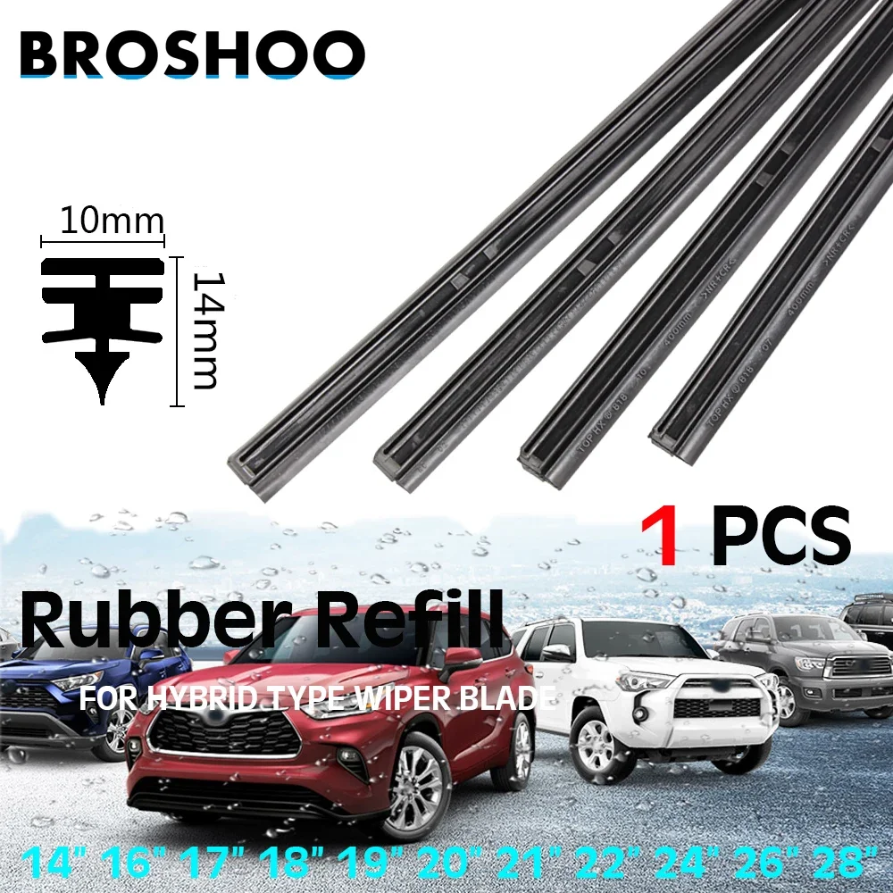 Auto Windscreen Car Wiper blade Strips Vehicle Insert Rubber Strip14