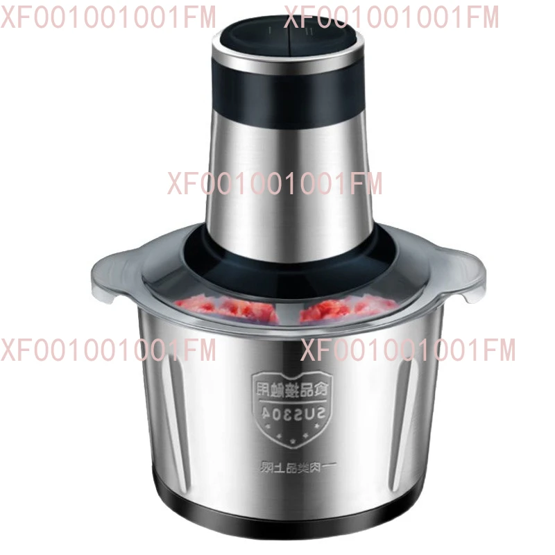 Multi-functional vegetable slicer, meat mincing, garlic mincing all-in-one machine, household stainless steel food processor