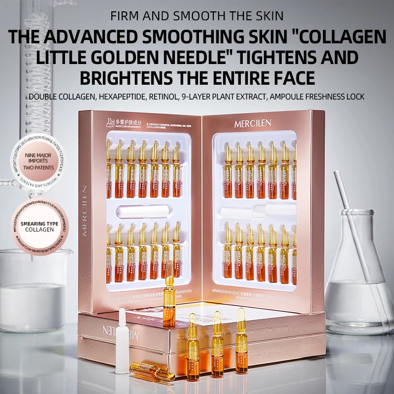 Mercilen Kollagen Retinol Straffende Essenz 1,5ml*28 Fläschchen, Befeuchtet und Erhellt die Gesichtshaut, Verleiht der Haut Straffheit und Glanz, Lo – Detail 1