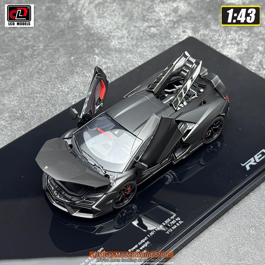 LCD Diecast 1:43  Lamborghini Revuelto Alloy Car Model Static Display Pieces Holiday Gift Collection