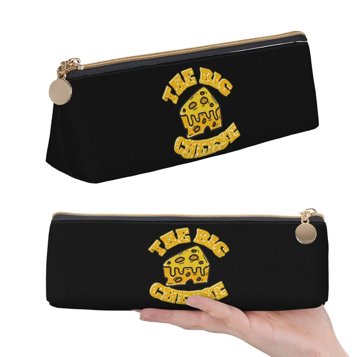 The Big Cheese Lustiges Käseliebhaber-Design Federmäppchen für Studenten Geschenke Stiftbox Stifttasche Schreibwaren Stifthalter Tasche