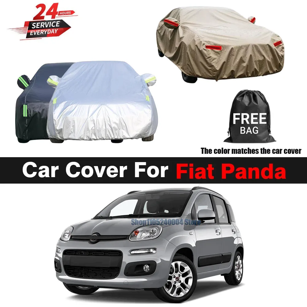 Per Fiat Panda 1980-2023 Copertura per auto mimetica impermeabile per tutte le stagioni Anti UV Sole Pioggia Neve Ghiaccio Protezione dal vento