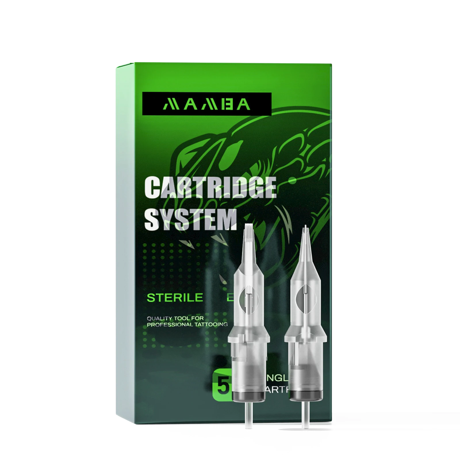 DM 50pcs Mixed Mamba Tattoo Needles Disposable Professional Sterilized Safety Cartridge Needle with Membrane System