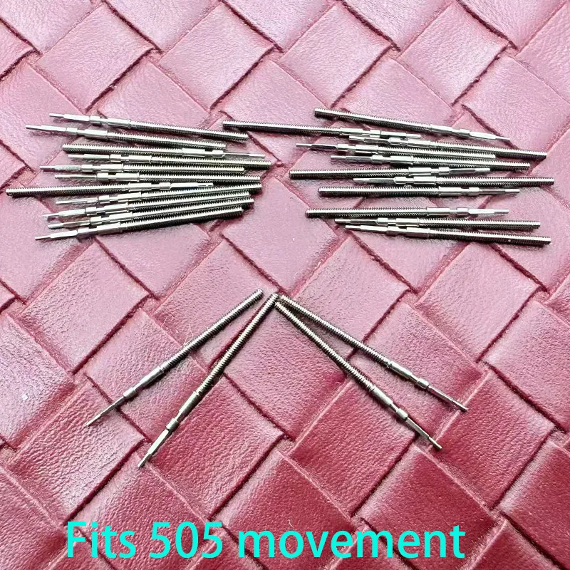 

505 Stem 2/4PCS Steel Crown Parts Crown Watch Steel Stem Kit Fit 505 507 515 517 Movement Stem Watch Accessories Movement parts