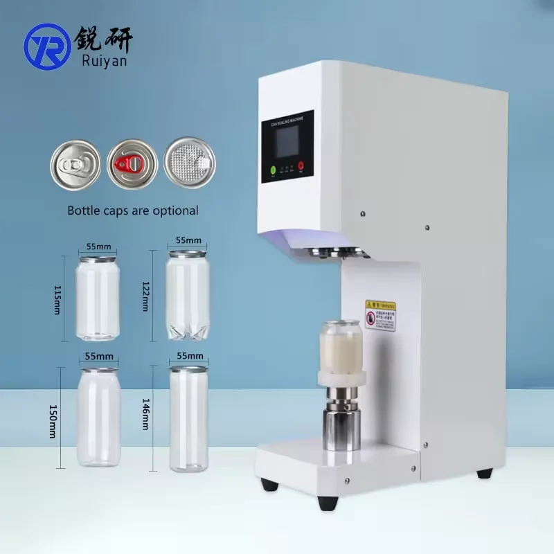 Automatic High Speed High Quality Jar Aluminium Round Electric Beer Tin Can Filling Sealer Sealing Machine