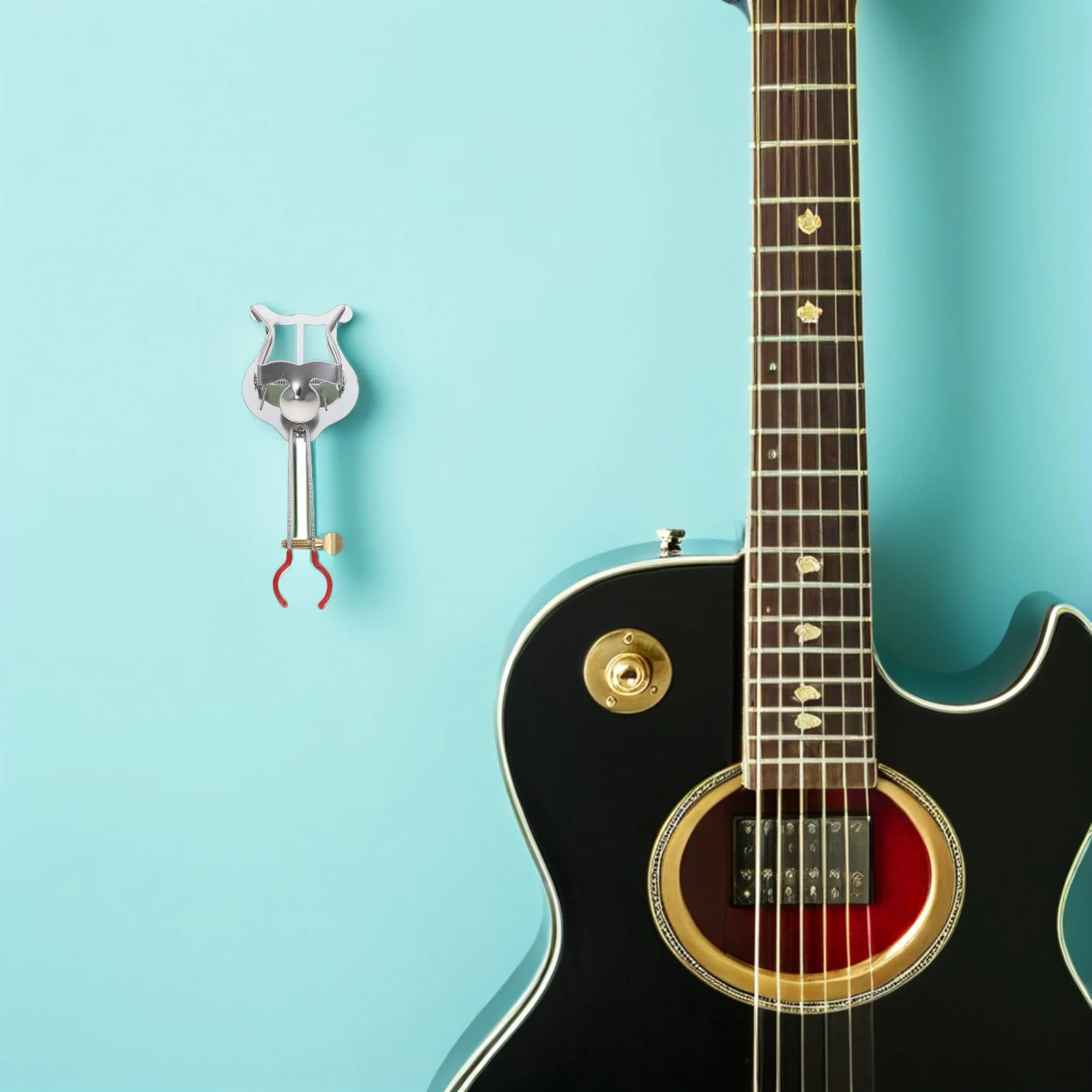 

Sturdy Metal Trumpet Lyre Lightweight Portable Score Reading Clip Adjustable Mouth Width Trumpet Lyre Sheet Music Clip