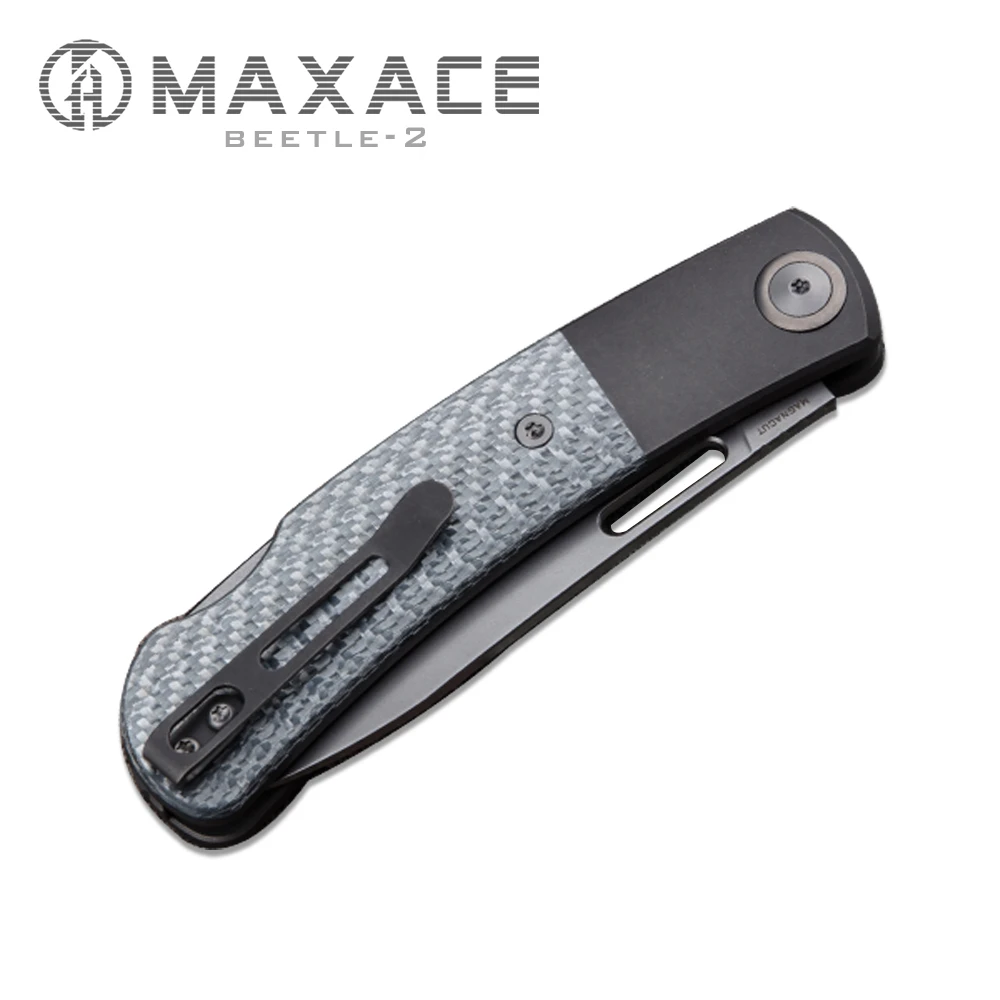 Maxace Beetle -2.0 CPM-MAGNACUT  Bone Inlay Folding Knife Tactical Survival Knife for Hunting Camping Fishing Fruit Cutting Tool