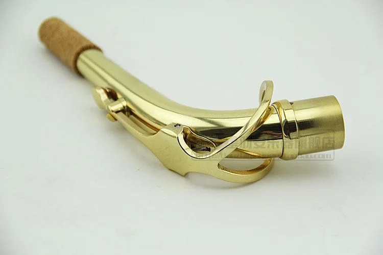 Saxophone E-flat midrange curved neck tube, flute head with two sections of phosphor copper tube with a diameter of 24.5