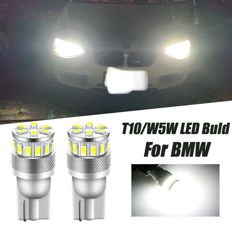 2pcs LED Parking Light Clearance Lamp Bulb W5W T10 194 Canbus Error Free For BMW 3-Series E46 E36 7-Series E38 Z3 E36 Z4 E86 E85