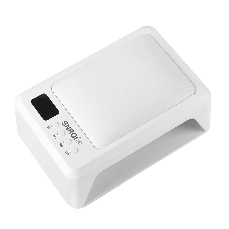 72W UV LED 네일 램프 전문가용 2-in-1 대형 UV 네일 라이트 경화 네일 드라이어 (네일 팔 받침대 포함) 네일 아트 살롱용