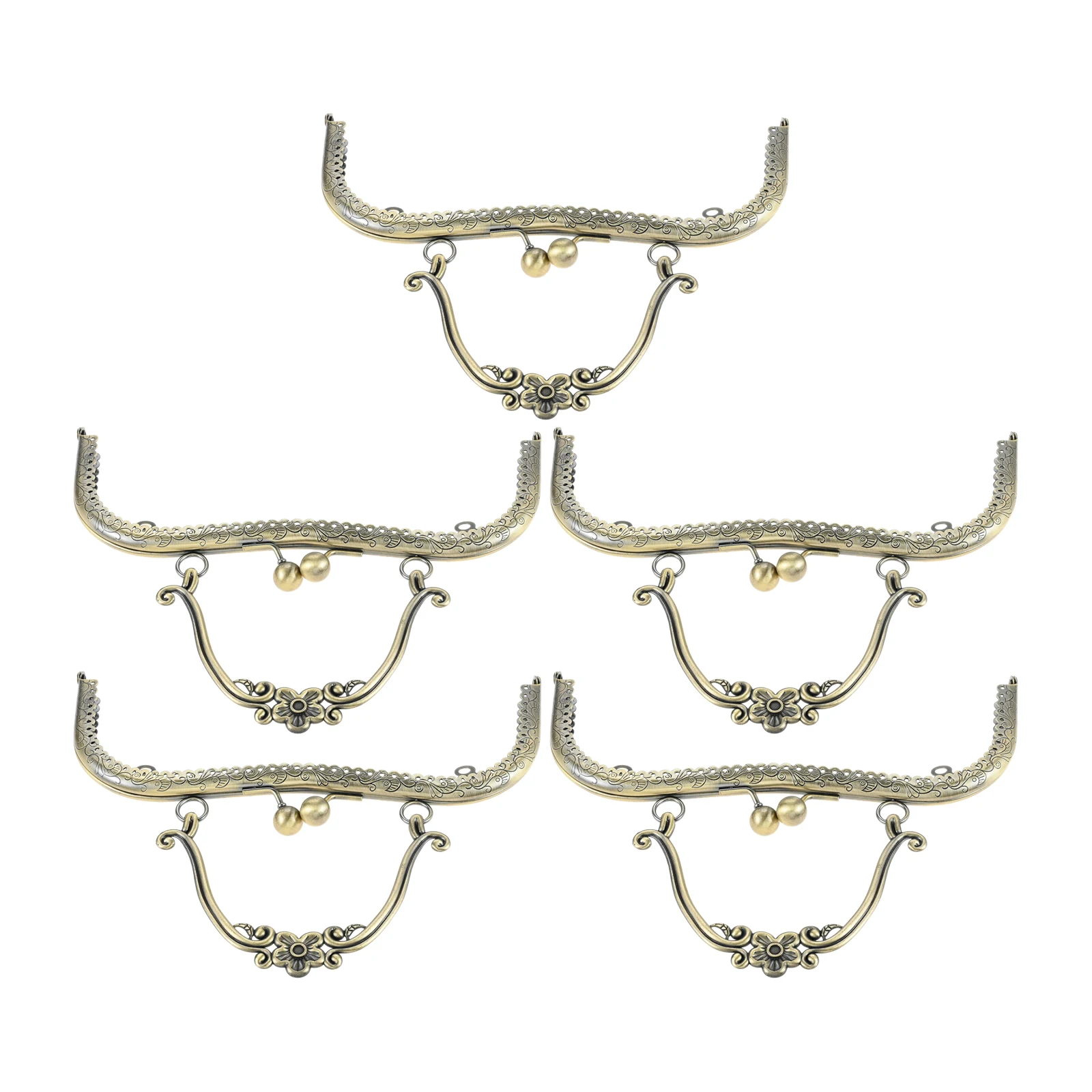 5pcs Bag Clasps Bag Kiss Clasp Lock Metal Purse Frame for DIY Craft Purse Making Bag Making