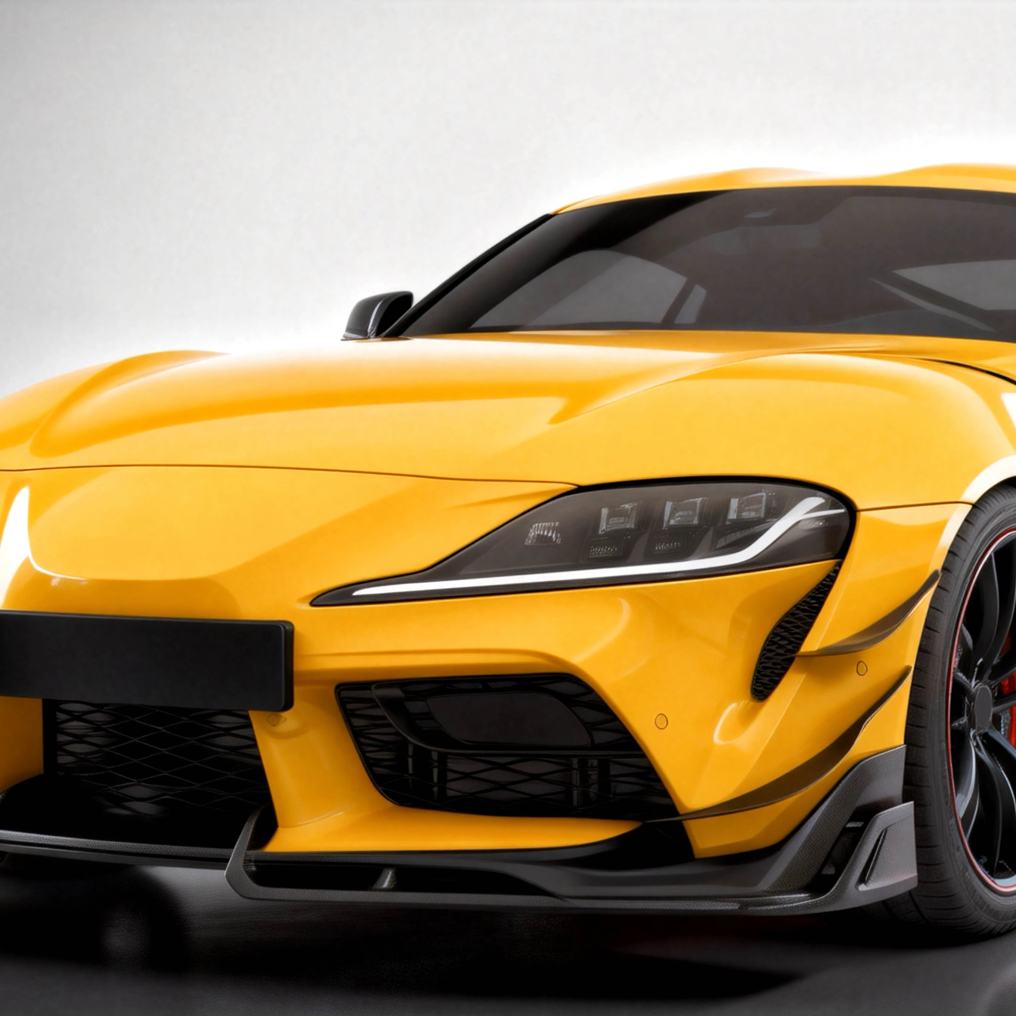 

Modification Of A90 Front Lip Corner With Carbon Fiber Front Lip Wrap Accessories