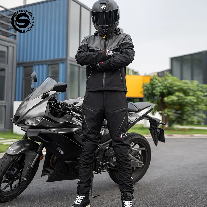 SFK Touring Motorcycle Riding Trousers Winter Warm Splash Proof Water Pants Equipemt With CE Protective Armor Gears Accessories