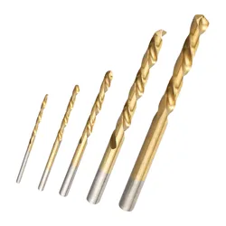 Left Hand Drill Bit 3.2/4.8/6.4/8.0/8.7mm Gold Screw Bolt Remover 3.2/4.8/6.4/8.08.7mm 5 Pieces/set Convenient