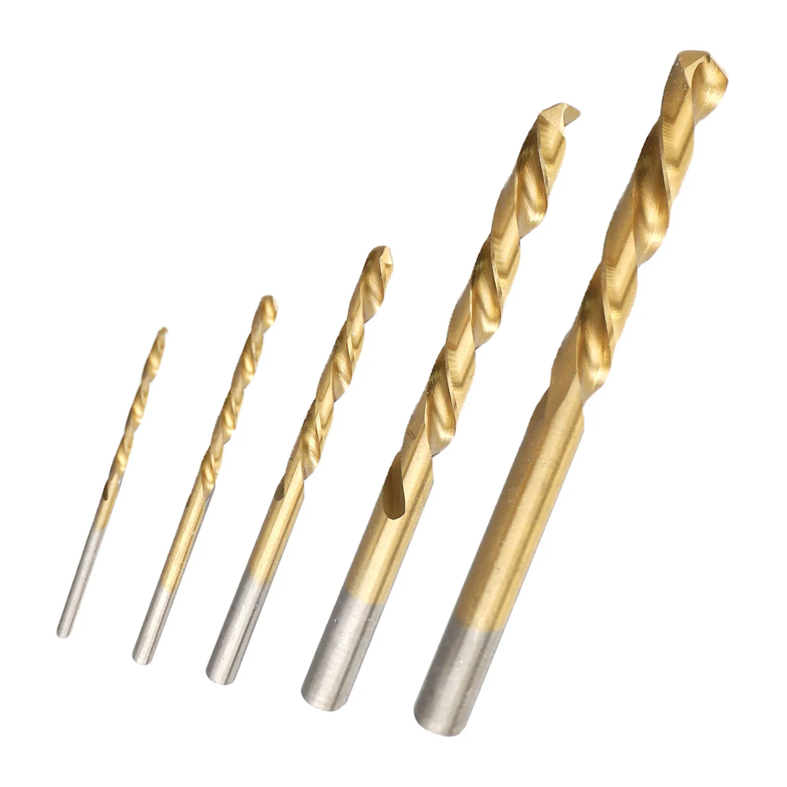 Left Hand Drill Bit 3.2/4.8/6.4/8.0/8.7mm Gold Screw Bolt Remover 3.2/4.8/6.4/8.08.7mm 5 Pieces/set Convenient