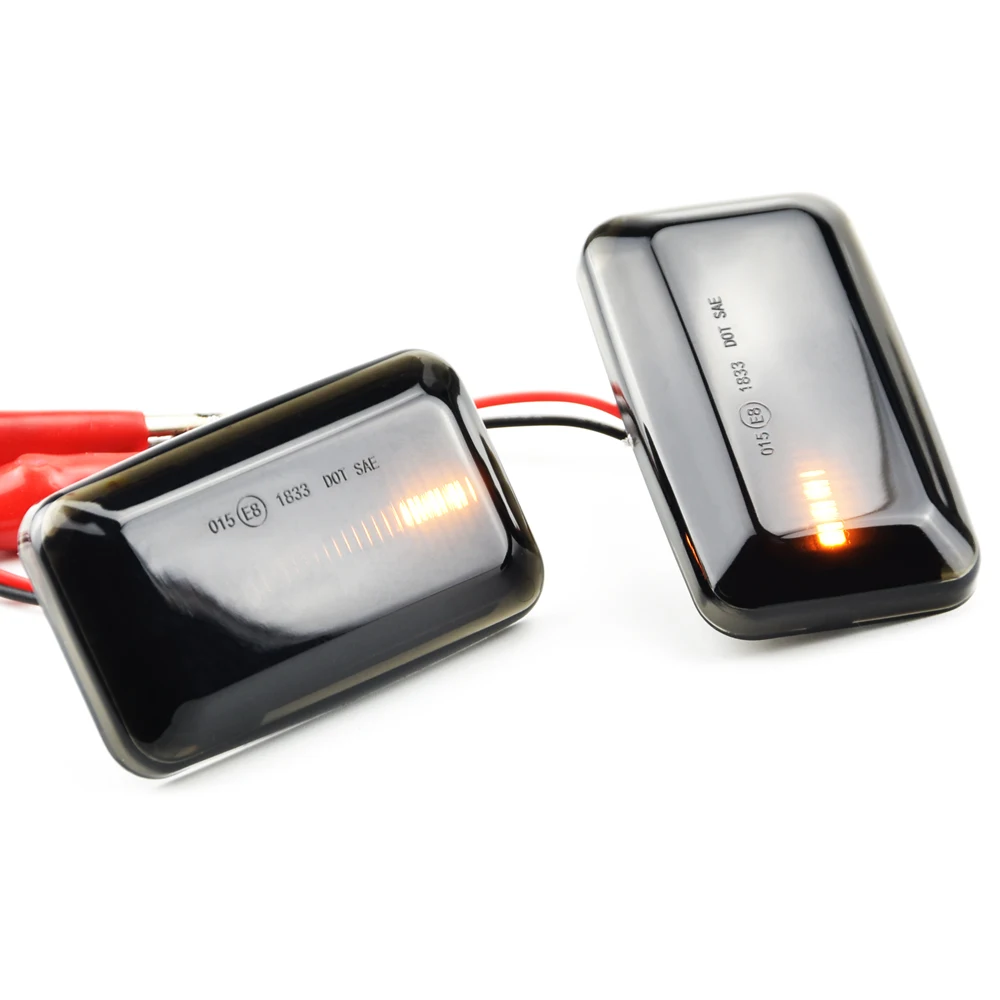 

For Audi A6 S6 100 C3 C4 200 80 90 B2/B3/B4 Cabriolet Coupe V8 Dynamic Flowing LED Side Marker Lamp Turn Signal Light Indicator