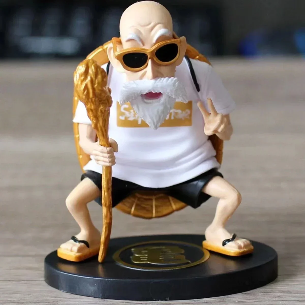 Dragon Ball Z Master Roshi Kame Sennin PVC Action Figures Model Collect Toy Q Version Anime Car Ornaments Kids Birthday Gift