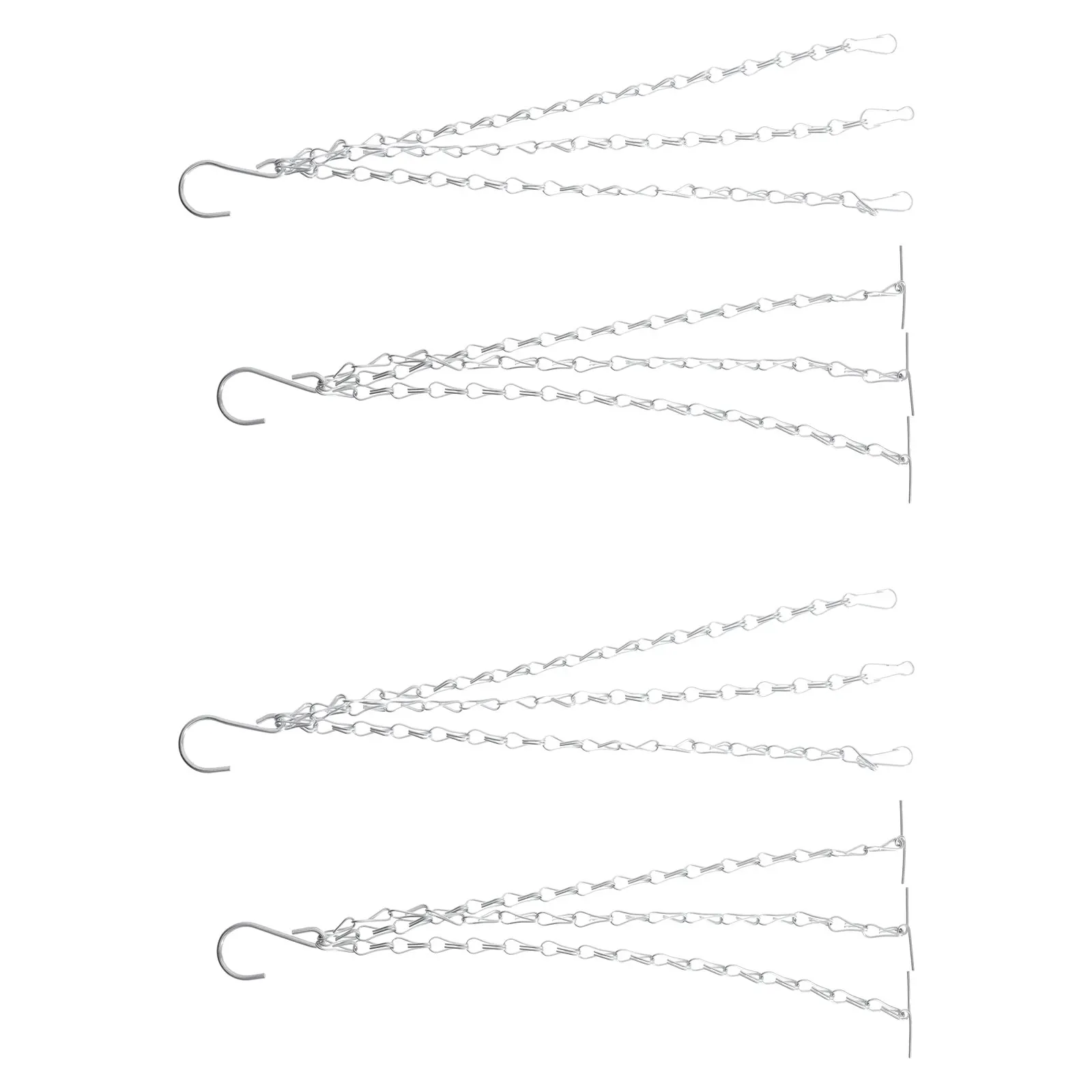 

6pcs Flowerpot Hooks High quality Iron Plant Pot Hangers Silver Color Balcony Desk Decor Durability Practicality Wide