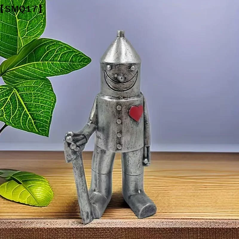 Tin Man Outdoor Statue Resin Whimsical Garden Figurine Lawn Ornament Modern Yard Decor For Garden Decoration Sculpture【SMQ】