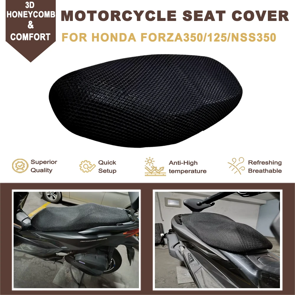 

Подушка для мотоцикла, чехол на сиденье, противоскользящий 3D сетчатый комплект защиты ткани для HONDA FORZA 350 FORZA 125 Forza 350 125 NSS350