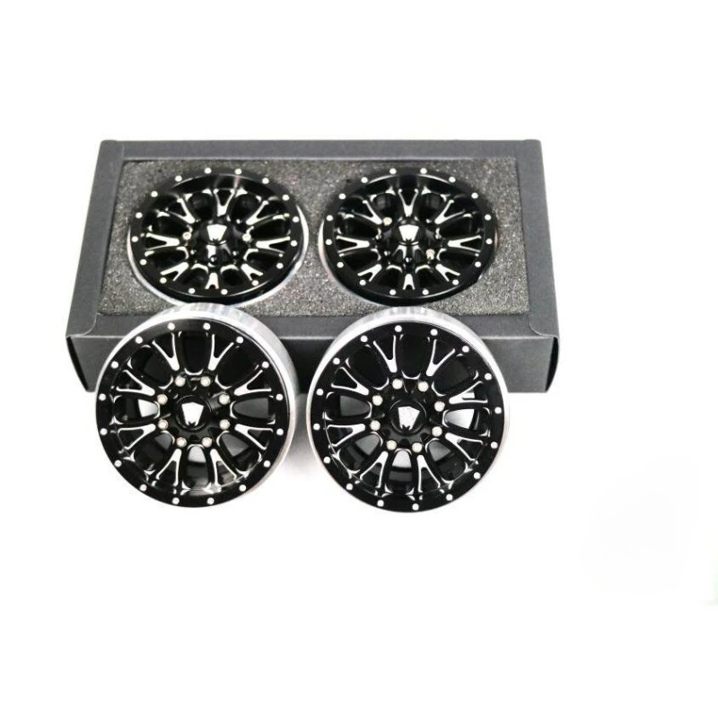 RX2.2-inch Metal Wheel Rims Suitable for TRX4 KM5 Yikong SCX10 Ghost Other Crawler RC Car Universal Wheel Rims Modified Parts